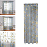 Maxbell Window Curtains Grey Curtains for Dining Room Living Room Bedroom 100x130cm