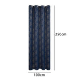 Maxbell Luxury Window Curtains Blackout Curtains for Bedroom Home Sliding Glass Door 100cmx250cm