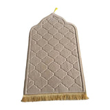 Maxbell Portable Prayer Mat Collectible Floor Carpet Area Rugs for Cafe Bar Indoor Beige Yellow