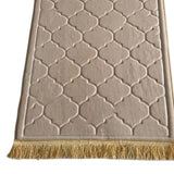 Maxbell Portable Prayer Mat Collectible Floor Carpet Area Rugs for Cafe Bar Indoor Beige Yellow