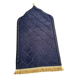 Maxbell Portable Prayer Mat Collectible Floor Carpet Area Rugs for Cafe Bar Indoor Blue