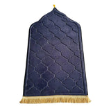 Maxbell Portable Prayer Mat Collectible Floor Carpet Area Rugs for Cafe Bar Indoor Blue