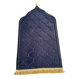 Maxbell Portable Prayer Mat Collectible Floor Carpet Area Rugs for Cafe Bar Indoor Blue