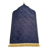 Maxbell Portable Prayer Mat Collectible Floor Carpet Area Rugs for Cafe Bar Indoor Blue