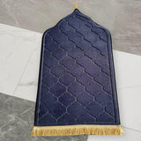 Maxbell Portable Prayer Mat Collectible Floor Carpet Area Rugs for Cafe Bar Indoor Blue