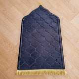 Maxbell Portable Prayer Mat Collectible Floor Carpet Area Rugs for Cafe Bar Indoor Blue