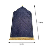 Maxbell Portable Prayer Mat Collectible Floor Carpet Area Rugs for Cafe Bar Indoor Blue