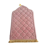 Maxbell Portable Prayer Mat Collectible Floor Carpet Area Rugs for Cafe Bar Indoor Pink