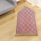 Maxbell Portable Prayer Mat Collectible Floor Carpet Area Rugs for Cafe Bar Indoor Pink