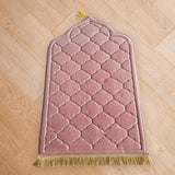 Maxbell Portable Prayer Mat Collectible Floor Carpet Area Rugs for Cafe Bar Indoor Pink