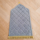 Maxbell Portable Prayer Mat Collectible Floor Carpet Area Rugs for Cafe Bar Indoor Light Gray