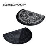 Maxbell Anti Slip Kitchen Floor Mats Fast Drying for Office Dining Room Living Room White Black 40x60cm