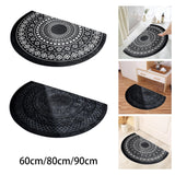 Maxbell Anti Slip Kitchen Floor Mats Fast Drying for Office Dining Room Living Room White Black 40x60cm