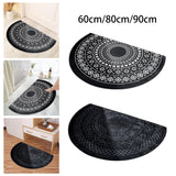 Maxbell Anti Slip Kitchen Floor Mats Fast Drying for Office Dining Room Living Room White Black 40x60cm