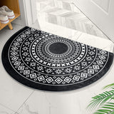 Maxbell Anti Slip Kitchen Floor Mats Fast Drying for Office Dining Room Living Room White Black 40x60cm