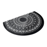 Maxbell Anti Slip Kitchen Floor Mats Fast Drying for Office Dining Room Living Room White Black 50x80cm