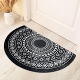 Maxbell Anti Slip Kitchen Floor Mats Fast Drying for Office Dining Room Living Room White Black 50x80cm