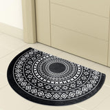 Maxbell Anti Slip Kitchen Floor Mats Fast Drying for Office Dining Room Living Room White Black 60x90cm