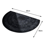 Maxbell Anti Slip Kitchen Floor Mats Fast Drying for Office Dining Room Living Room Black 40x60cm