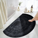 Maxbell Anti Slip Kitchen Floor Mats Fast Drying for Office Dining Room Living Room Black 40x60cm