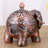 Maxbell Elegant House Holder Burner Elephant Censer Sophisticated for Bedroom Hotel copper