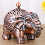 Maxbell Elegant House Holder Burner Elephant Censer Sophisticated for Bedroom Hotel copper