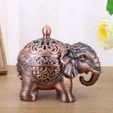 Maxbell Elegant House Holder Burner Elephant Censer Sophisticated for Bedroom Hotel copper