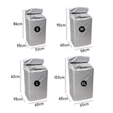 Maxbell Dustproof Washing Machine Cover Dryer Cover for Most Front Loading Washers 53cm x 55cm x 86cm