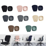 Maxbell Split Office Chair Cover Waterproof Universal Washable Protective black