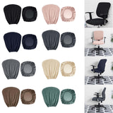 Maxbell Split Office Chair Cover Waterproof Universal Washable Protective black