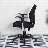 Maxbell Split Office Chair Cover Waterproof Universal Washable Protective black