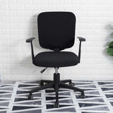 Maxbell Split Office Chair Cover Waterproof Universal Washable Protective black