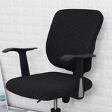 Maxbell Split Office Chair Cover Waterproof Universal Washable Protective black