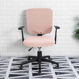 Maxbell Split Office Chair Cover Waterproof Universal Washable Protective pink