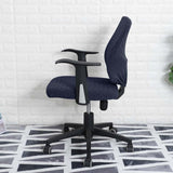 Maxbell Split Office Chair Cover Waterproof Universal Washable Protective navy blue