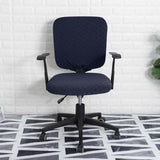 Maxbell Split Office Chair Cover Waterproof Universal Washable Protective navy blue