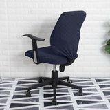 Maxbell Split Office Chair Cover Waterproof Universal Washable Protective navy blue