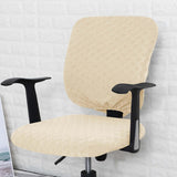 Maxbell Split Office Chair Cover Waterproof Universal Washable Protective beige