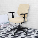 Maxbell Split Office Chair Cover Waterproof Universal Washable Protective beige