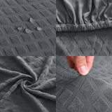 Maxbell Stretch Computer Chair Slipcovers Rotating Chair Seat Covers for Office Gray