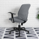 Maxbell Stretch Computer Chair Slipcovers Rotating Chair Seat Covers for Office Gray