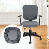 Maxbell Stretch Computer Chair Slipcovers Rotating Chair Seat Covers for Office Gray
