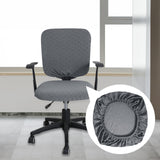 Maxbell Stretch Computer Chair Slipcovers Rotating Chair Seat Covers for Office Gray