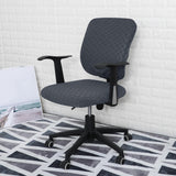 Maxbell Stretch Computer Chair Slipcovers Rotating Chair Seat Covers for Office Dark Gray