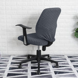 Maxbell Stretch Computer Chair Slipcovers Rotating Chair Seat Covers for Office Dark Gray