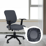 Maxbell Stretch Computer Chair Slipcovers Rotating Chair Seat Covers for Office Dark Gray