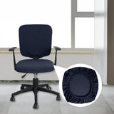 Maxbell Stretch Computer Chair Slipcovers Rotating Chair Seat Covers for Office Dark Blue