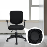 Maxbell Stretch Computer Chair Slipcovers Rotating Chair Seat Covers for Office Black