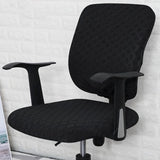 Maxbell Chair Seat Cover Dining Room Chair Seat Slipcover Removable Washable Black