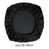 Maxbell Chair Seat Cover Dining Room Chair Seat Slipcover Removable Washable Black